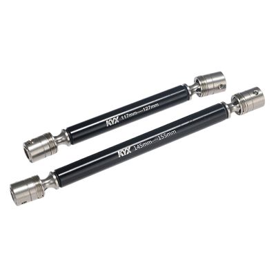 XHSESA 2pcs Drive Shaft,117-127mm/145-155mm Stainless Steel Transmission Shaft for Axial 1/10 RBX10 Ryft RC Car Upgrade Kit