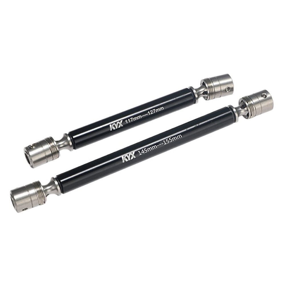 XHSESA 2pcs Drive Shaft,117-127mm/145-155mm Stainless Steel Transmission Shaft for Axial 1/10 RBX10 Ryft RC Car Upgrade Kit
