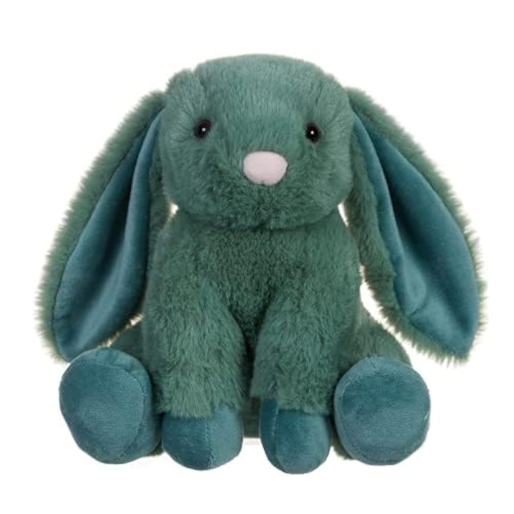 Apricot Lamb Toys Plush Green Bunny Rabbit Stuffed Animal with Fluffy Soft Ears (Green Bunny, 8 Inches)