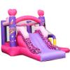 RETRO JUMP Inflatable Bounce House, 6-in-1 Jump & Slide Bouncy House for Kids Outdoor W/Large Ball Pit, Princess Bounce House with Blower for Girls Party - Carry Bag, Repair Kit, Stakes Included view 4