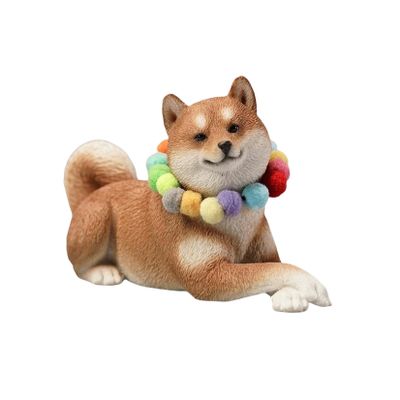 Lana Toys WLNTDOLA 1:6 Scale Shiba Inu Dog Pet Healing Figure Realistic Animal Model