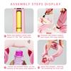 Pink Bubble Machine Blower Maker Lawn Mower Walking Toy Christmas Basket Stuffers Outdoor Summer Girls Kids Toddler 1st Birthday Best Gift for 1 2 3 Year Old Unique Cute Valentines Day Unicorn Gifts view 2