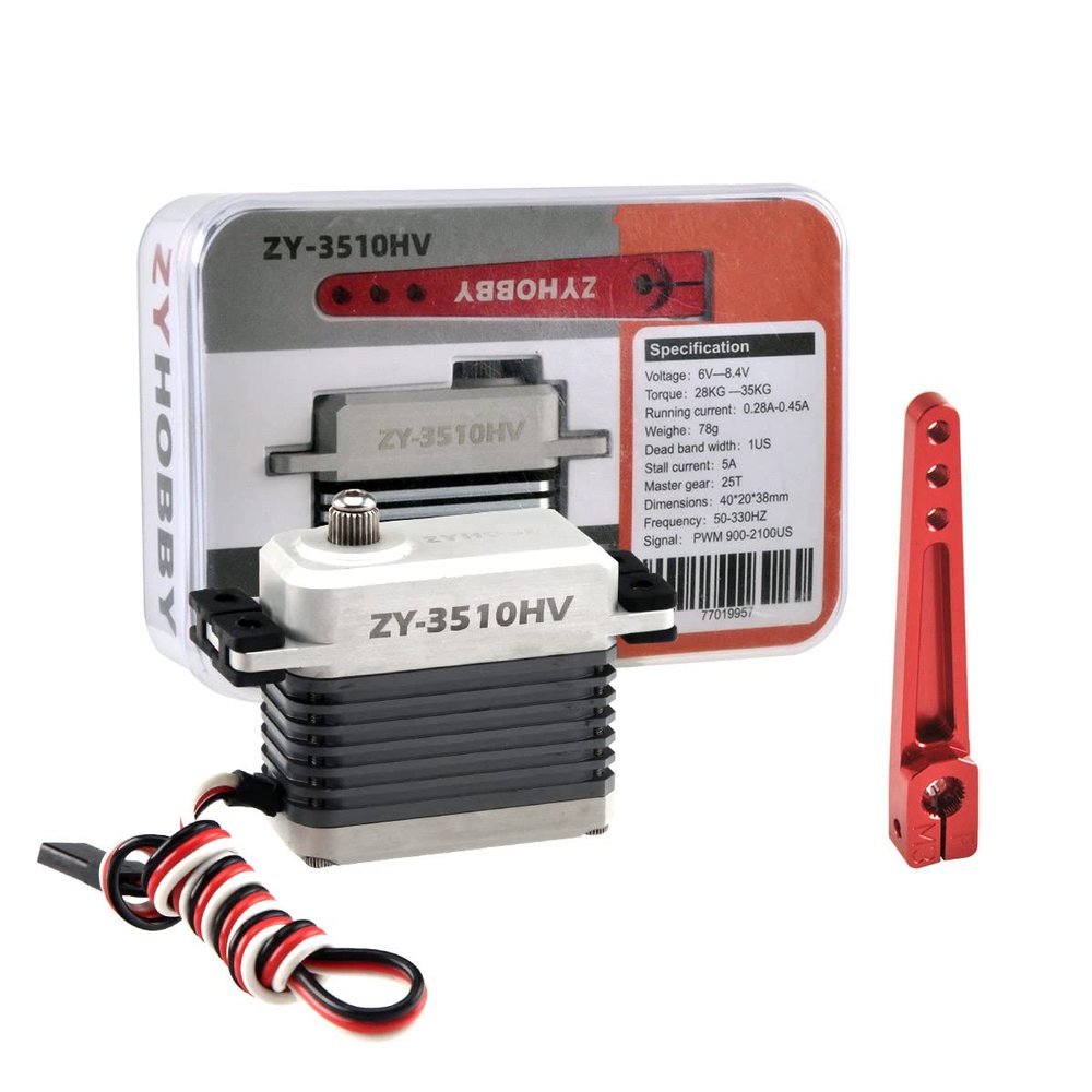 RC Servo Motor 402038mm 28-35KG Torque Digital Servo Corelessmotor Servo for 74-91 Inch RC Plane