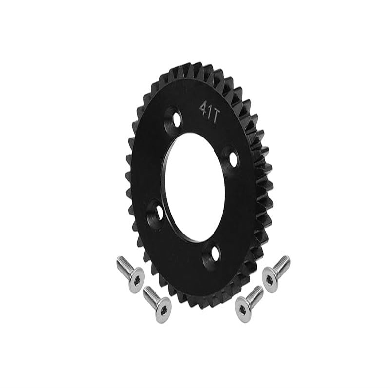GPM For Losi 1:10 Lasernut U4 Tenacity LOS03028 / Tenacity DB Pro LOS03027V2 Upgrade Parts Harden Steel #45 Spur Gear 41T - 5Pc Set Black