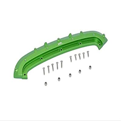 GPM for Arrma 1/7 Infraction/Infraction V2 / Limitless Upgrade Parts Aluminum Front Bumper Mount - 16Pc Set Green