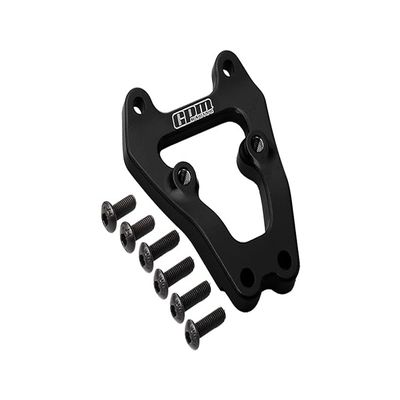 GPM For Losi 1/10 Lasernut U4 Tenacity LOS03028 Upgrade Parts Aluminium Front Bumper Support Frame - 7Pc Set Black
