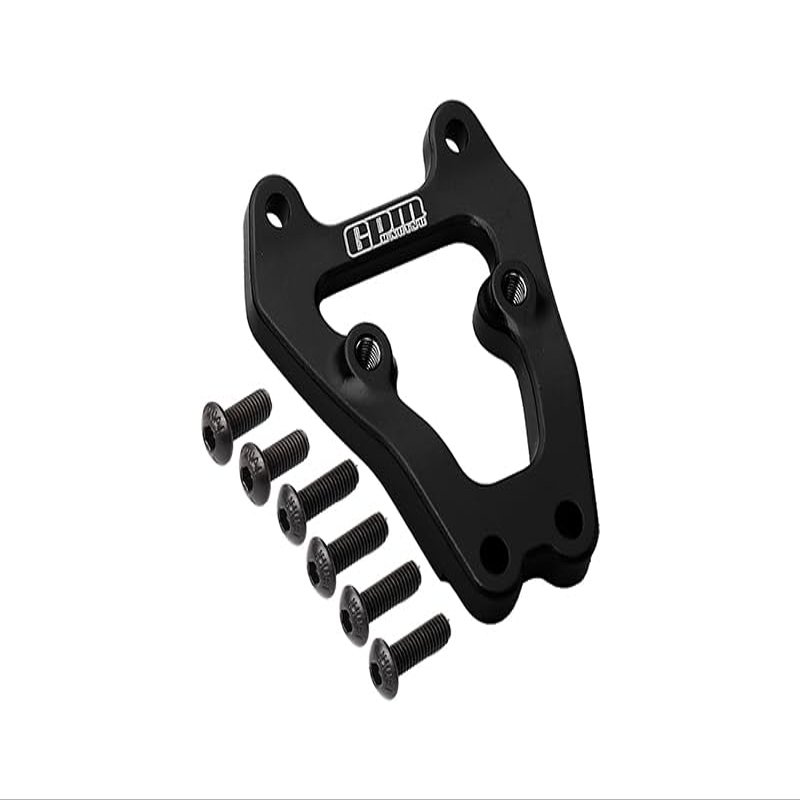 GPM For Losi 1/10 Lasernut U4 Tenacity LOS03028 Upgrade Parts Aluminium Front Bumper Support Frame - 7Pc Set Black
