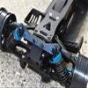 Carbon Fiber Rear Shock Tower For Tamiya 1/10 4WD TA08 PRO 58693-5Pc Set Black view 3