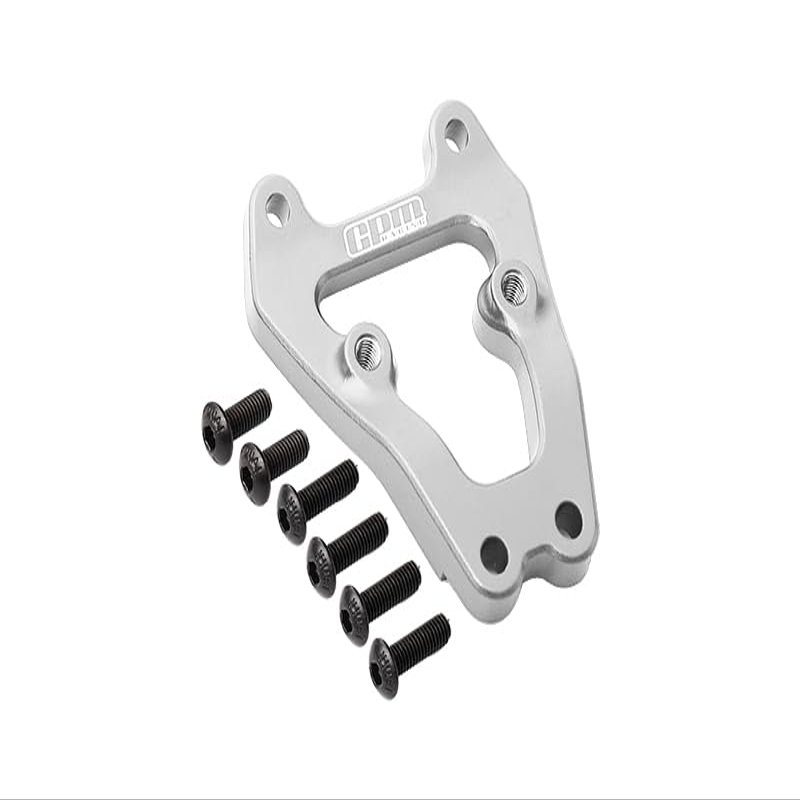 GPM For Losi 1/10 Lasernut U4 Tenacity LOS03028 Upgrade Parts Aluminium Front Bumper Support Frame - 7Pc Set Silver