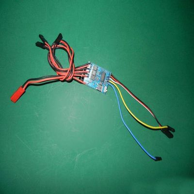 DNKKQ 1PC 3CH Brushed ESC 6-25V 3Ax3 ESC 2S-6S Bidirectional ESC Forward/Backword Dual Way Speed Controller for RC Cars Connectors Quality Accessories