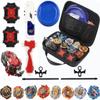 Bey Burst Gyro Toy Set with Arena Great Birthday Gift for Boys Children Kids 6 8 + Metal Fusion Attack Top Grip Blade Set with Battling Game Storage Box 8 Top Burst Gyros 3 two-way launcher 2 Handles view 1