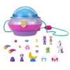 Polly Pocket Dolls and Accessories, Compact with 2 Micro Dolls, 15 Toy Pieces and 1 Fashion Piece, Double Play Space view 1