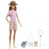 Barbie Careers Doll & Accessories, Zoologist Wearing Removable Outfit with Hat, Clipboard & Koala Figure That Can Hold Doll's Arm view 1