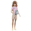 Barbie Careers Doll & Accessories, Zoologist Wearing Removable Outfit with Hat, Clipboard & Koala Figure That Can Hold Doll's Arm view 2