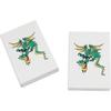 Azeeda 2 x 45mm 'Flying Green Dragon' Erasers/Rubbers (ER00028358) view 1