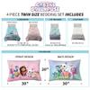 DreamWorks Gabby's Dollhouse Cakey, MerCat And Pandy Kids Bedding Super Soft Comforter And Sheet Set, 4 Piece Twin Size, By Franco view 4