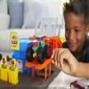 Hot Wheels Monster Trucks Blast Station Playset with 1:64 Scale Demo Derby Toy Truck & 3 Crushable Cars view 2