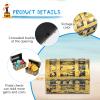 32 Pieces Mini Pirate Treasure Chests 2.3 Inch Plastic Treasure Chests with a Gold Finish Vintage Pirate Jewelry Box for Halloween Birthday Christmas Party Favors Trinkets Supplies for Boys Girls view 3