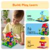 PicassoTiles Magnetc Brick Tile 259pcs Building Block Combo Set Compatible with Major Brick Systems Over 50+ Builds STEM Educational Construction Toy for Kids Toddlers Boys Girls Ages 3 and Up PTS259 view 4