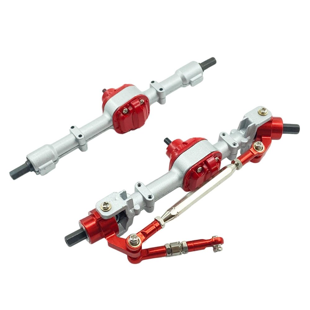 1/12 Scale RC Car Alloy Front/Rear Bridge Axle 90 D91 D96 D99S MN90 MN96 MN99 MN99S RC Crawler Cars, Front Rear Silver