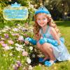DISHIO Girls Princess Dress Up Shoes and Jewelry Boutique Upgraded Princess Shoes and Accessories with 4 Pair of Princess Play Shoes and Jewelry Set for Toddlers Little Girls Aged 3 4 5 6 view 2