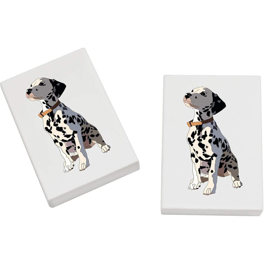 Azeeda 2 x 45mm 'Dalmation Puppy' Erasers/Rubbers (ER00028367)