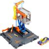 Hot Wheels City Toy Car Track Set Downtown Repair Station Playset with 1:64 Scale Vehicle, Working Lift & Launcher view 1
