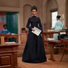 Barbie Inspiring Women Doll, Ida B. Wells Collectible with Blue Dress & Newspaper Accessory view 2