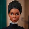 Barbie Inspiring Women Doll, Ida B. Wells Collectible with Blue Dress & Newspaper Accessory view 3