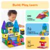 PicassoTiles Magnetic Building Blocks Brick Tiles STEM Creative Magnet Tiles Add Ons Set Construction Toy Socket Spikes Accessory Toys Educational Imaginative Learning Kit Stacking Set Toddlers Colors view 4