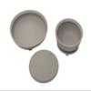 BraveJusticeKidsCo. | Silicone Assist Plate and Assist Bowl Combo Pack for Toddler and Baby | Baby-Led Feeding (Fog) view 1