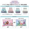 DreamWorks Gabby's Dollhouse Cakey, MerCat And Pandy Kids Bedding Super Soft Comforter And Sheet Set, 5 Piece Full Size, By Franco. view 4