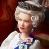 Barbie Signature Queen Elizabeth II Platinum Jubilee Doll Wearing Ivory Gown, Riband, Crown & Gloves, with Doll Stand, Gift for Collectors view 3