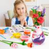 Drama Planet Flower Craft Kit for Kids, Make Your Own Flower Bouquet with Air Dry Clay, Arrange Clay Flowers & Create Personalized Art, Great Gifts for Girls view 3