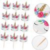 Flairs New York Party Props Decorations Cupcake Toppers (Dreamy Unicorns, Pack of 24 Cupcake Toppers) view 2