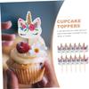 Flairs New York Party Props Decorations Cupcake Toppers (Dreamy Unicorns, Pack of 24 Cupcake Toppers) view 4