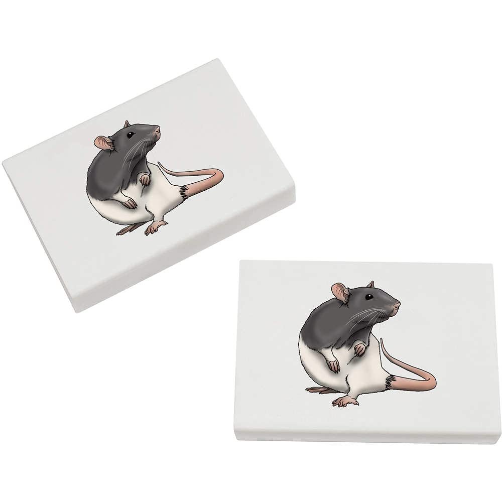 Azeeda 2 x 45mm 'Rat' Erasers/Rubbers (ER00028342)