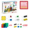 PicassoTiles 1016pcs Magnetic Tile & Building Brick Combo Construction STEM Toy Magnet Tiles for Creative Play Educational Toys for 3+ Large Bricks for Toddlers Compatible with Major Brands PTS1016 view 3