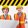 Gejoy 36 Pieces Construction Hats Bulk Plastic Worker Hat Funny Construction Party for Kids Dress up Birthday Party Supplies(Yellow) view 2