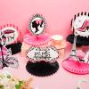 10 Pieces Paris Party Decorations Paris Honeycomb Centerpiece Table Topper Pink Table Honeycomb for Party Supplies Birthday Wedding Baby Shower Decorations Romantic Photo Booth view 4