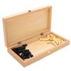 Wooden Chess Set 11.3 Foldable with Storage Travel Chess- Board Game- Beginners Kids Adults Teaching Tools ( Size : 11.3" ) view 2
