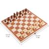 Wooden Chess Set 11.3 Foldable with Storage Travel Chess- Board Game- Beginners Kids Adults Teaching Tools ( Size : 11.3" ) view 3