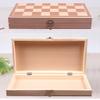 Wooden Chess Set 11.4 Foldable with Storage Travel Chess- Board Game- Beginners Kids Adults Teaching Tools ( Size : 11.4" ) view 2