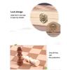 Wooden Chess Set 11.4 Foldable with Storage Travel Chess- Board Game- Beginners Kids Adults Teaching Tools ( Size : 11.4" ) view 3