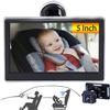 Baby Car Camera HD 5 Inch Monitor Car Mirror Infant Rear Facing Full View Clear Night Vision view 1