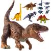 TEMI Large Dinosaur Toys for Kids 3-5, Tyrannosaurus with Mist Spray, Big Hollow Stored with 10 Small Dinosaur Figures, Light and Sound, Toddler Boy Toys 3-4, Birthday Gifts for Boys and Girls view 1