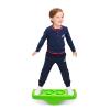 Kids Rocking Seesaw Balance Board with 5 Wooden Balls Sensory Training Rocking Board Balance Training Equipment Children Indoor Outdoor Activity Toy (Green) view 1
