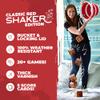 SWOOC Games - Yardzee, Farkle & 20+ Games - Classic Red Shaker Edition (All Weather) - Yard Dice Game Set with Red Collapsible Bucket, Lid, 5 Big Laminated Score Cards & Marker - Outdoor Yard Game view 3
