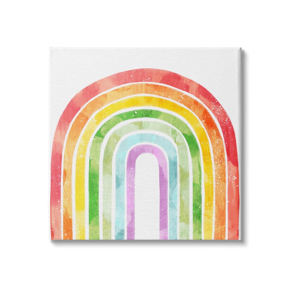 Stupell Industries Classic Rainbow Sky Distressed Arch Patterns