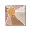 Stupell Industries Desert Sun Rays Striped Polka Dot Pattern view 1